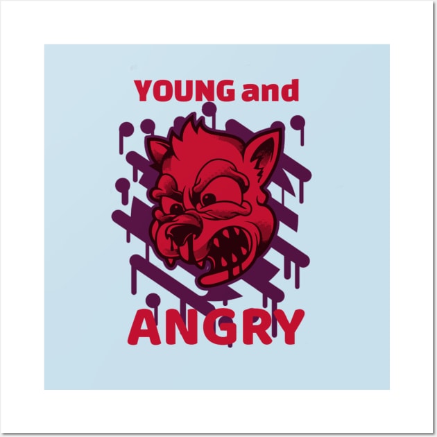 Young and angry Wall Art by SparkledSoul